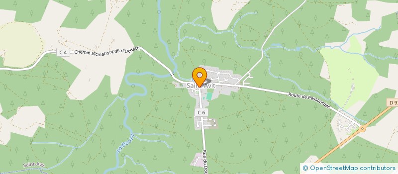 localisation de l'entreprise LE BEL AIR  SAINT-AVIT