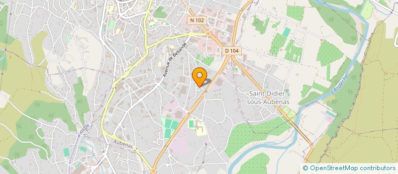 localisation de l'entreprise LE BEL AIR à AUBENAS