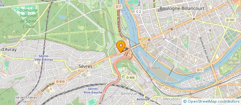 localisation de l'entreprise LE BEL AMI à SEVRES