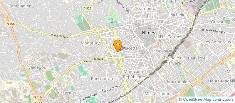 localisation de l'entreprise LE BEL AMI  NIMES