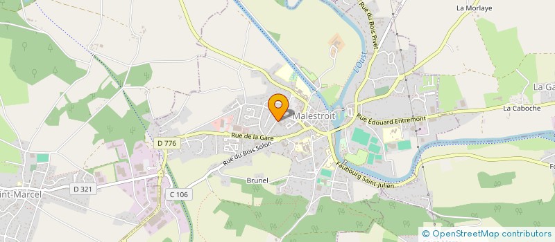 localisation de l'entreprise LE BEL &, ASSOCIES à MALESTROIT