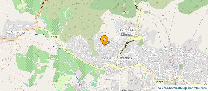 localisation de l'entreprise LE BEL ECU à BORMES-LES-MIMOSAS
