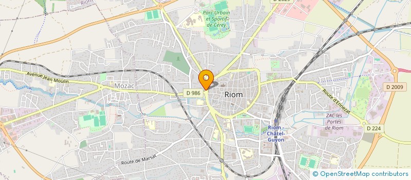 localisation de l'entreprise LE BEL H à RIOM