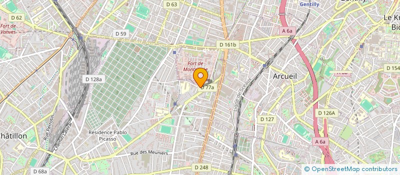 localisation de l'entreprise LE BEL HOTEL à BAGNEUX