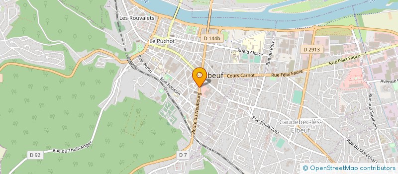 localisation de l'entreprise LE BEL OISSEL  ELBEUF