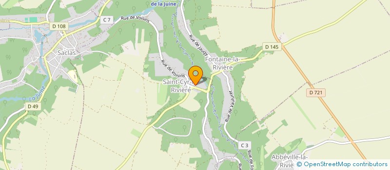 localisation de l'entreprise LE BEL ORGUE  SAINT-CYR-LA-RIVIERE