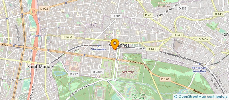localisation de l'entreprise LE BELIER à VINCENNES