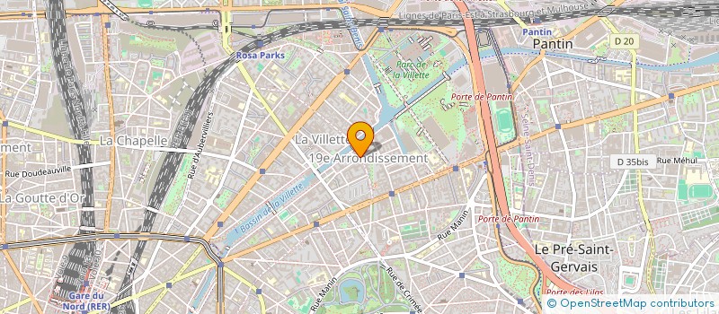 localisation de l'entreprise LE BELIZE SARL  PARIS