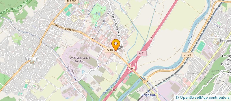 localisation de l'entreprise LE BELLEDONNE à CROLLES