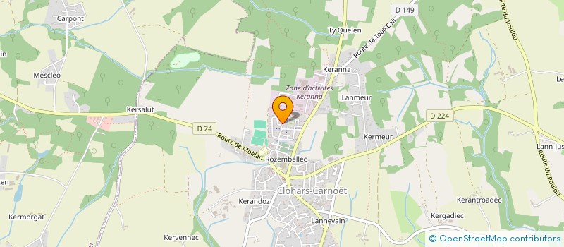 localisation de l'entreprise LE BELLER  CLOHARS-CARNOET