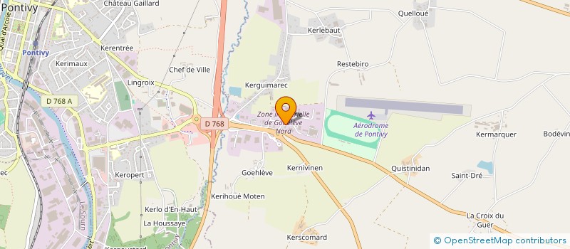localisation de l'entreprise LE BELLER ET FILS TRANSPORTS à NOYAL-PONTIVY