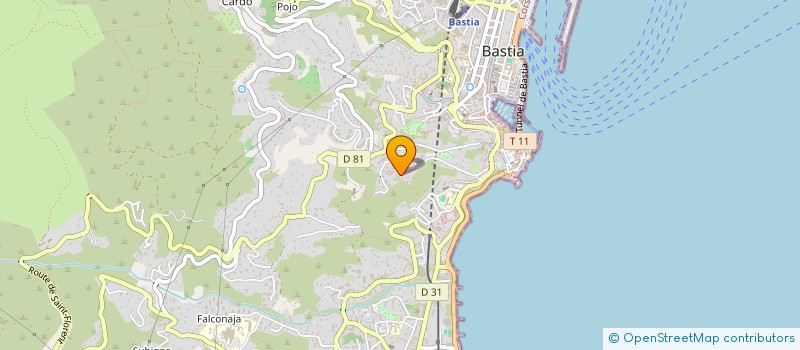 localisation de l'entreprise LE BELLEVUE à BASTIA