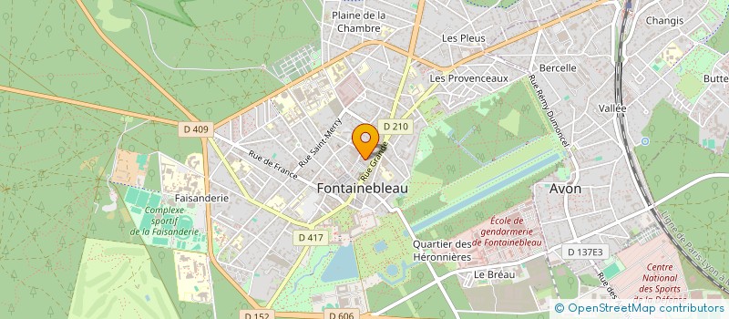 localisation de l'entreprise LE BELLIFONTAIN à FONTAINEBLEAU