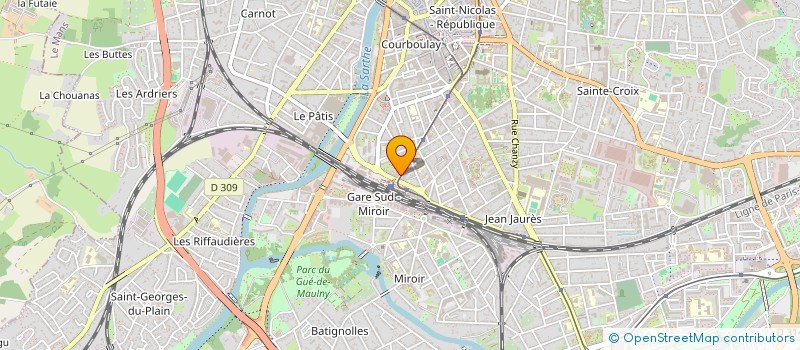 localisation de l'entreprise LE BELLIFONTAIN  LE MANS