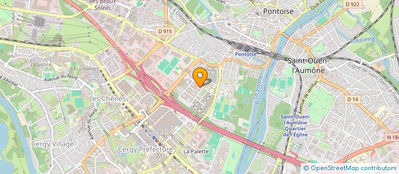 localisation de l'entreprise LE BELLO  PONTOISE