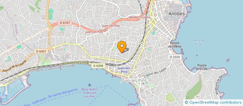 localisation de l'entreprise LE BELLOUGA à ANTIBES