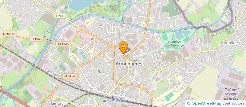 localisation de l'entreprise LE BELVE  ARMENTIERES