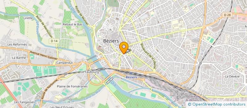 localisation de l'entreprise LE BELVEDERE à BEZIERS
