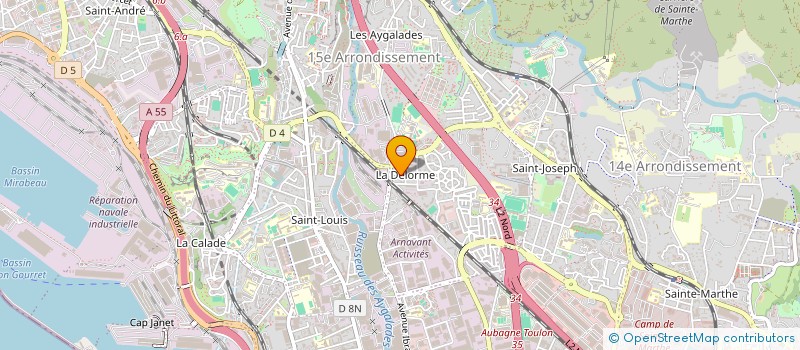 localisation de l'entreprise LE BELVEDERE à MARSEILLE