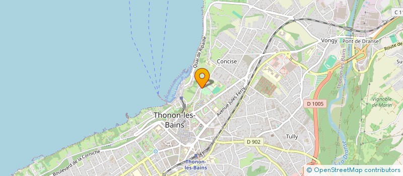 localisation de l'entreprise LE BELVEDERE 565 à THONON-LES-BAINS