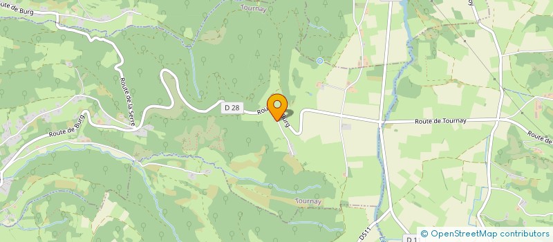 localisation de l'entreprise LE BELVEDERE  TOURNAY