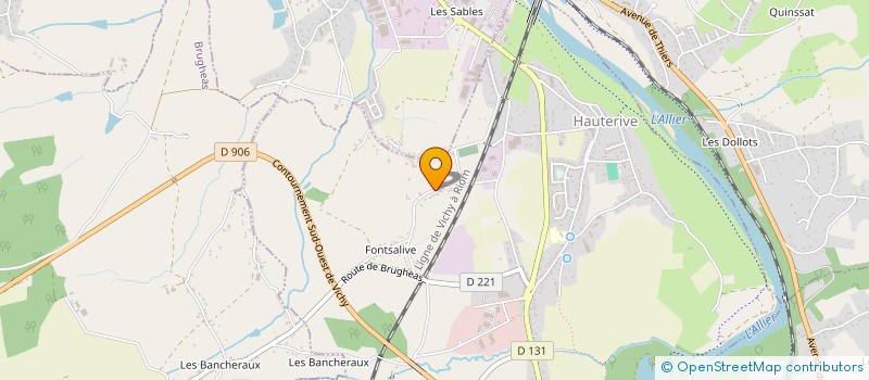 localisation de l'entreprise LE BELVEDERE à HAUTERIVE