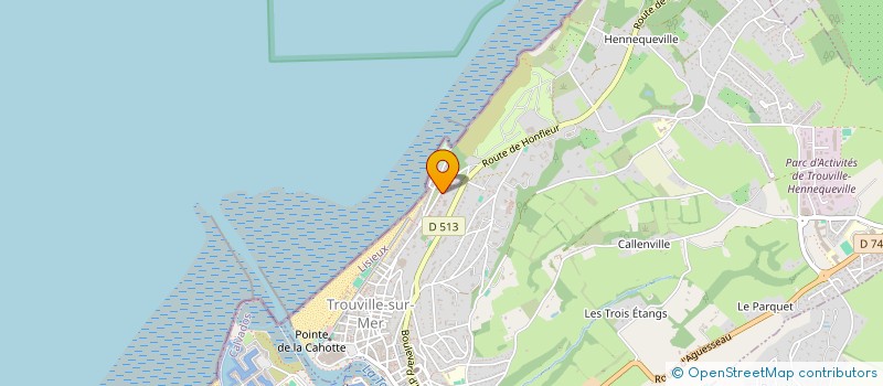 localisation de l'entreprise LE BELVEDERE  TROUVILLE-SUR-MER