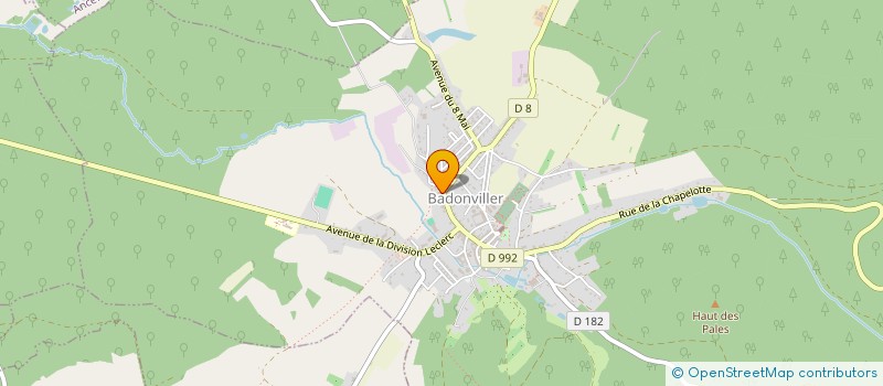 localisation de l'entreprise LE BELVEDERE  BADONVILLER