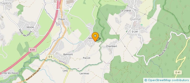 localisation de l'entreprise LE BELVEDERE DE THROSANE à ANNECY