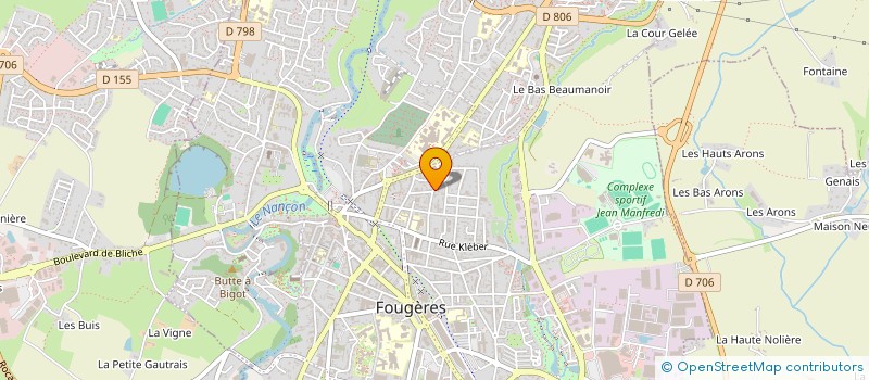 localisation de l'entreprise LE BELZAC-GOUYETTE  FOUGERES