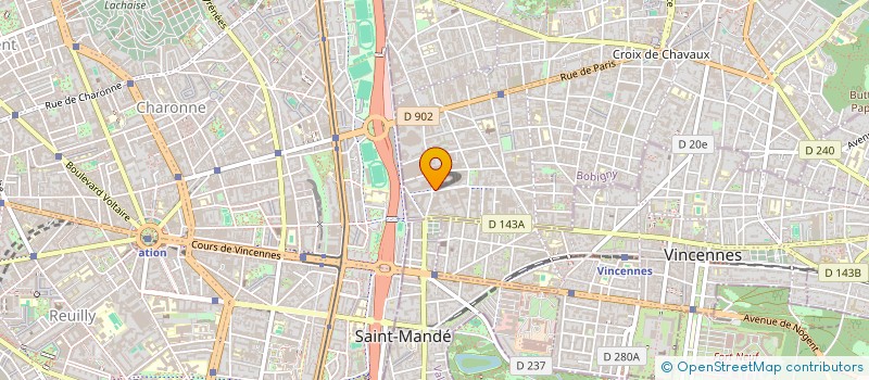 localisation de l'entreprise LE BENTO à MONTREUIL
