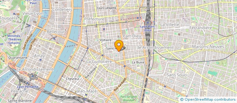 localisation de l'entreprise LE BERANGE B.L.P.  LYON