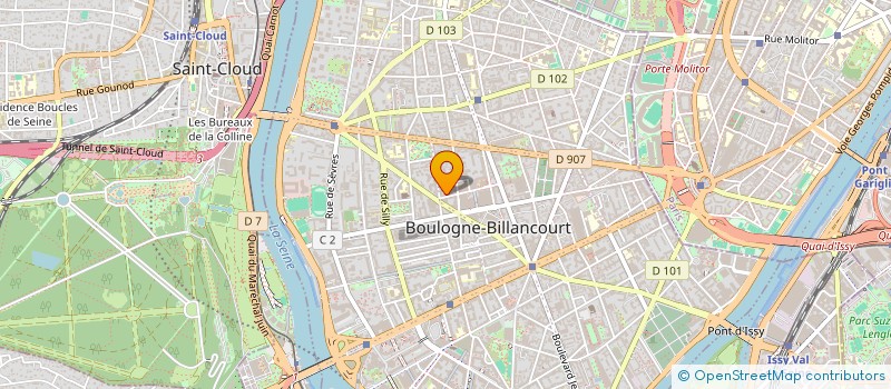 localisation de l'entreprise LE BERCEAU à BOULOGNE-BILLANCOURT