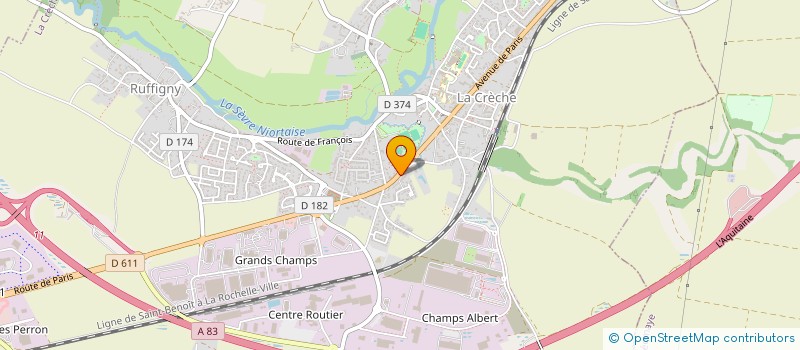 localisation de l'entreprise LE BERCEAU  LA CRECHE