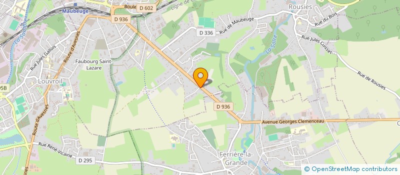 localisation de l'entreprise LE BERCKAIL  ROUSIES