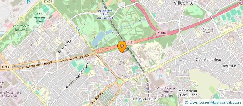 localisation de l'entreprise LE BERET ET LES BAGUETTES à AULNAY-SOUS-BOIS