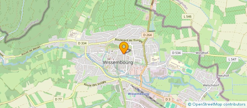 localisation de l'entreprise LE BERGER  WISSEMBOURG