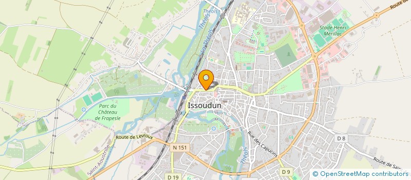 localisation de l'entreprise LE BERGERAC à ISSOUDUN