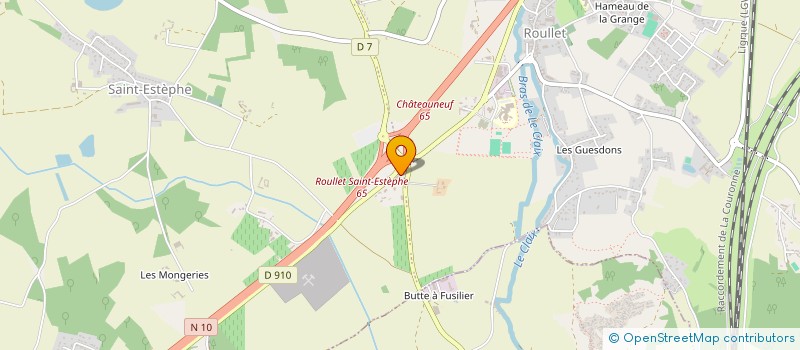 localisation de l'entreprise LE BERGUILLE à ROULLET-SAINT-ESTEPHE