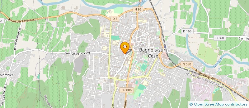 localisation de l'entreprise LE BERLINER  BAGNOLS-SUR-CEZE