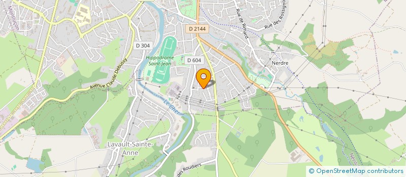 localisation de l'entreprise LE BEROU à MONTLUCON