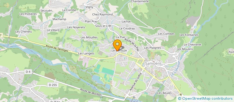 localisation de l'entreprise LE BEROUZE  SAMOENS