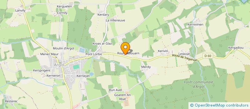 localisation de l'entreprise LE BERRE  ARGOL