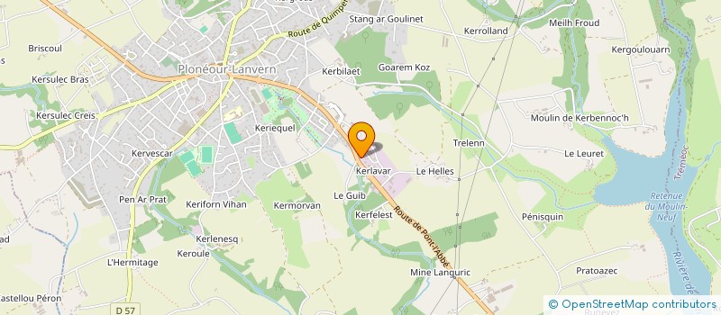 localisation de l'entreprise LE BERRE - BERNARD à PLONEOUR-LANVERN