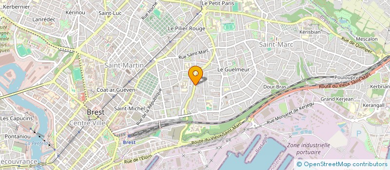 localisation de l'entreprise LE BERRE - RUNAHER  BREST