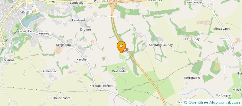 localisation de l'entreprise LE BERRIGAUD  GOURIN