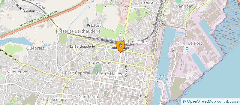 localisation de l'entreprise LE BERRY à SAINT-NAZAIRE