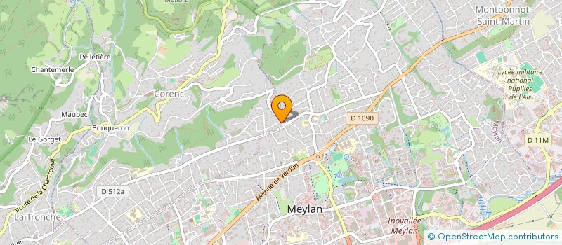 localisation de l'entreprise LE BERT  CORENC