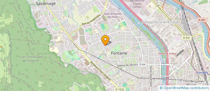 localisation de l'entreprise LE BERTHELOT  FONTAINE