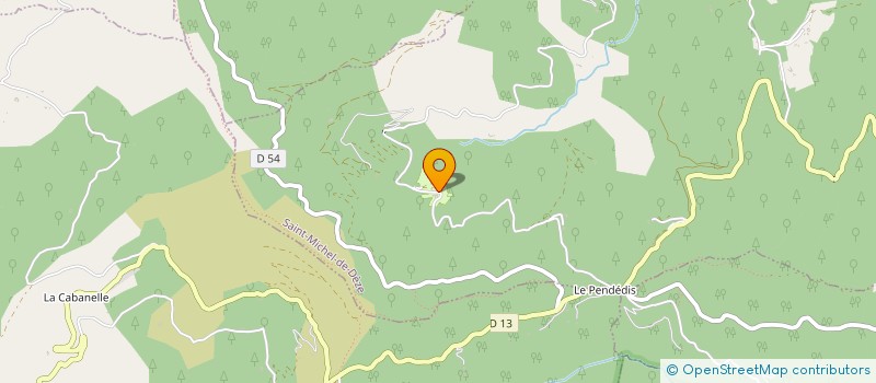 localisation de l'entreprise LE BERTOUL CEVENOL  AVEZE